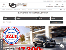 Tablet Screenshot of davecrossmotors.com